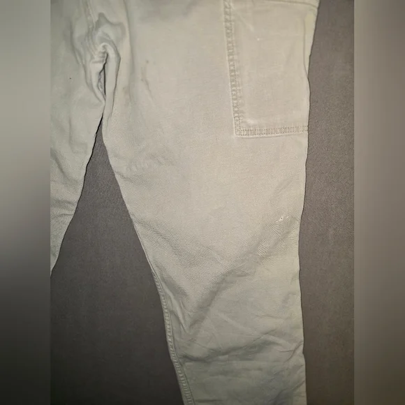 Carhartt Rugged Flex Relaxed Fit Canvas Work Pant Thrashed Distressed 34x34 - Picture 7 of 7